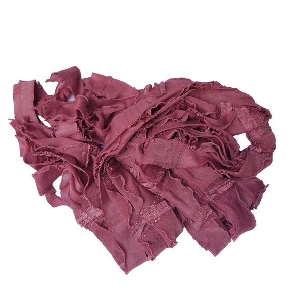 Mauve Flutter Scarf Lightweight Women Accessory Multiwear - Picture 4 of 5